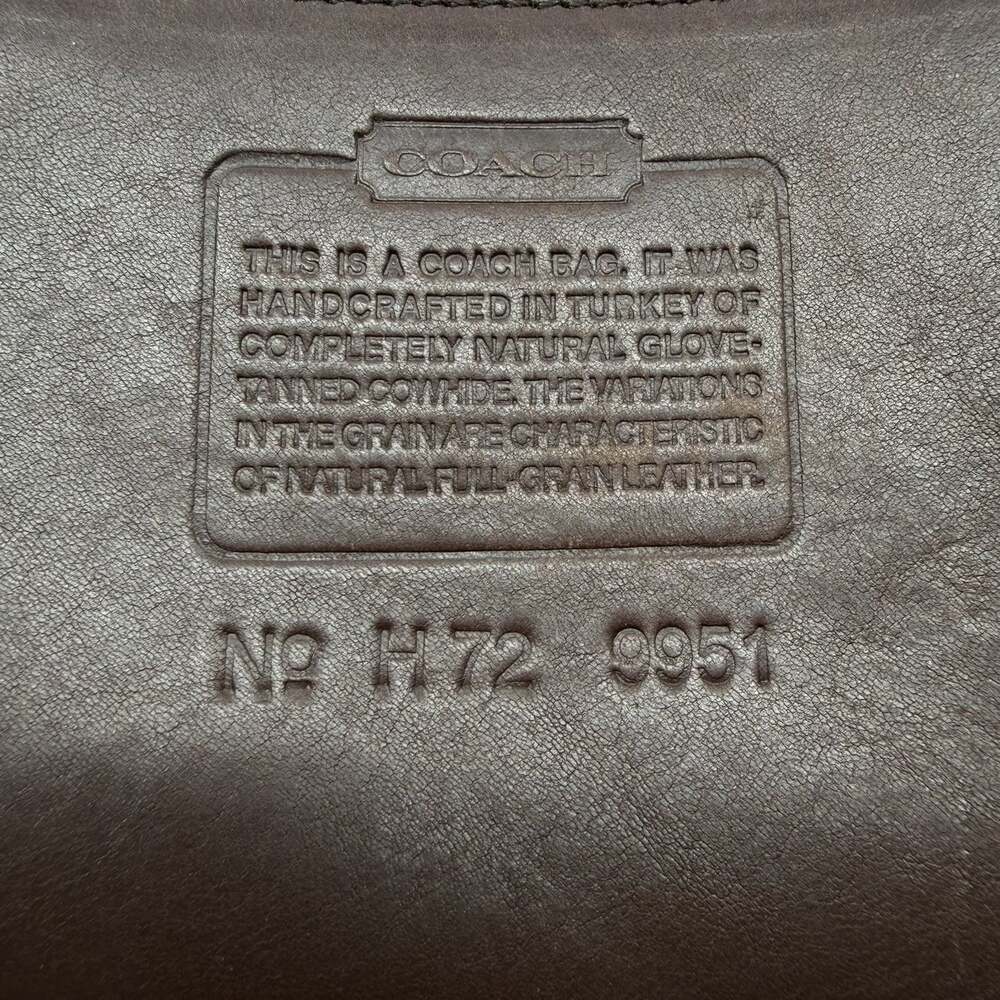 VTG 1997 Coach Patricia's Legacy 9951 Mahogany Brown Leather Shoulder Bag USA - Picture 3 of 16